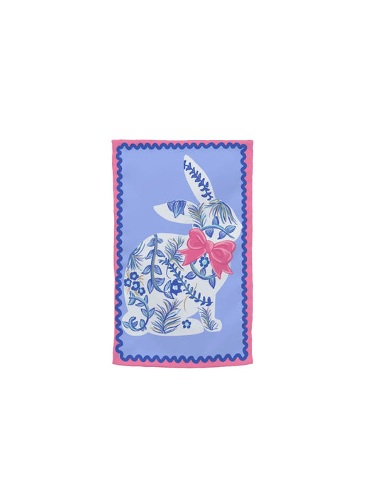 Chinoiserie Bunny Garden Flag
