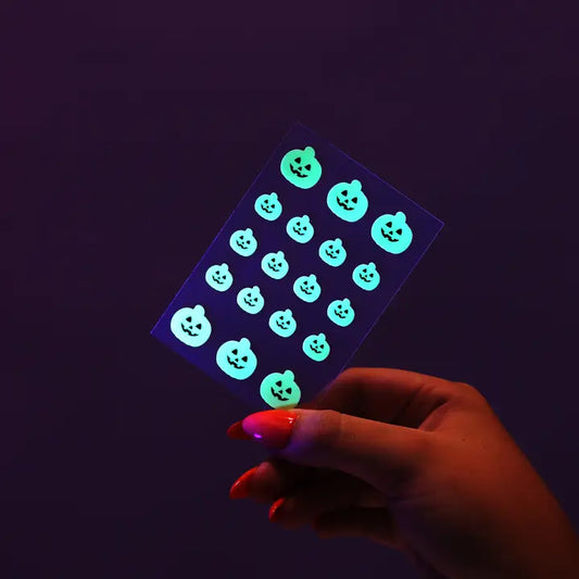 Glow in the Dark Pumpkin Halloween Pimple Patches