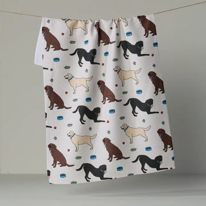 Lab Pals Tea Towel