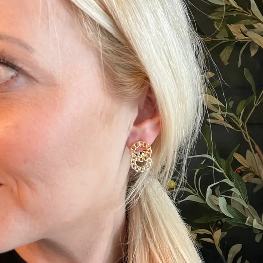 Gold Linked Stud