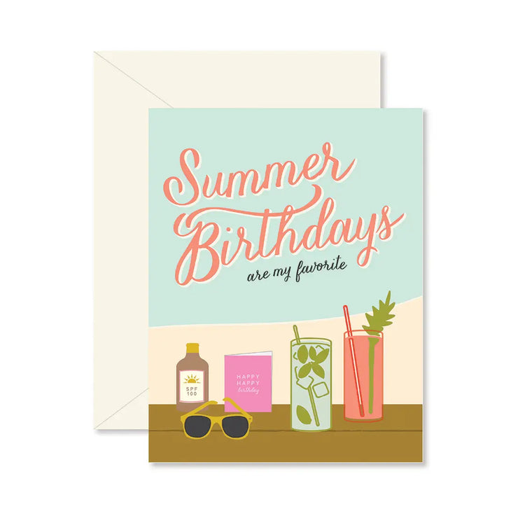 Summer Birthday Greeting Card