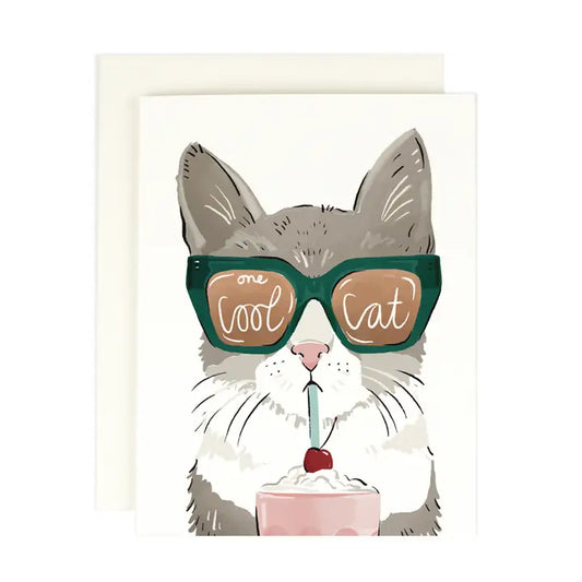 Cool Cat Greeting Card