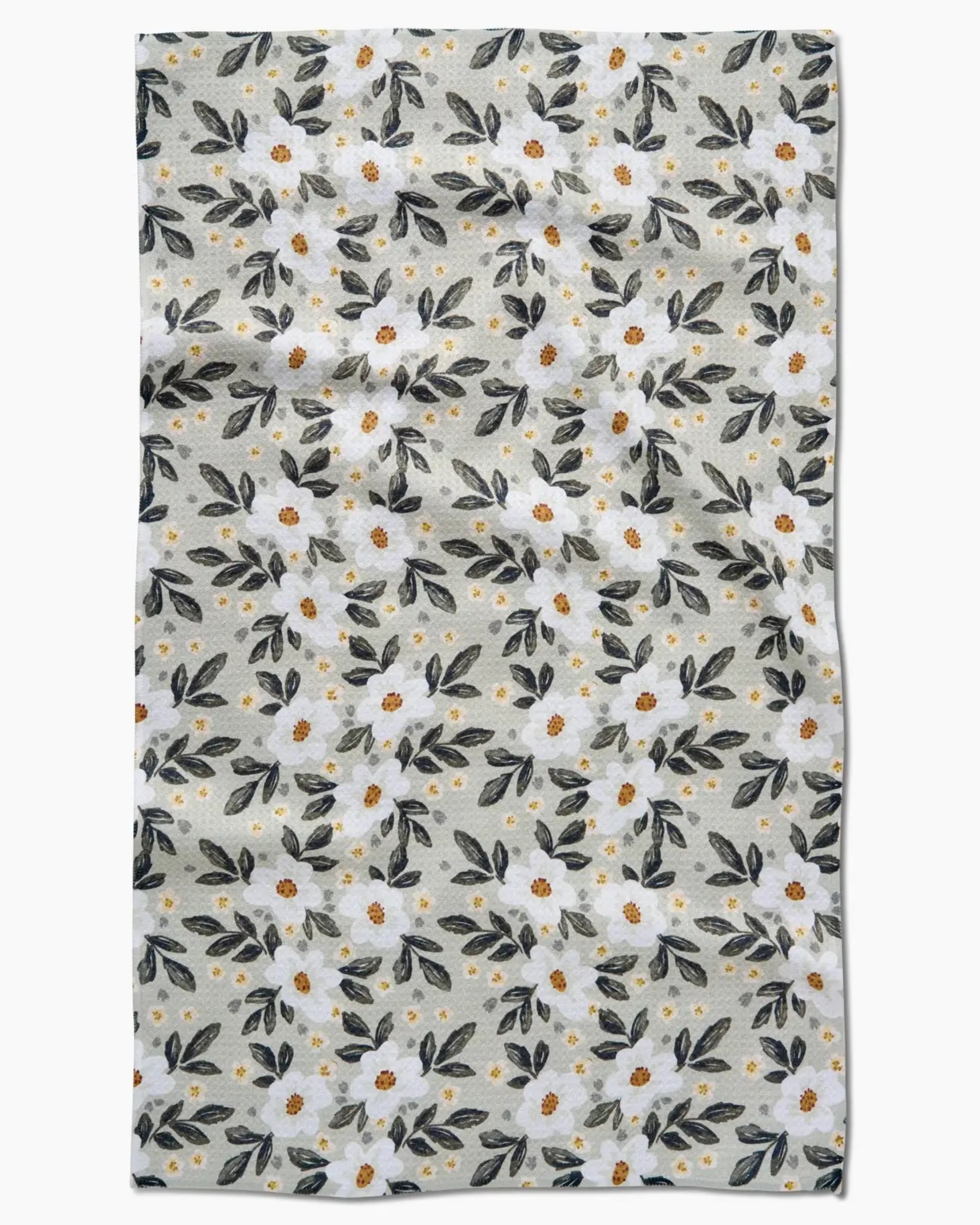 Painted Spring Flowers Tea Towel