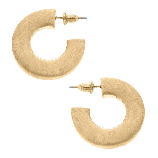 Cali Large Flat Hoop Earrings