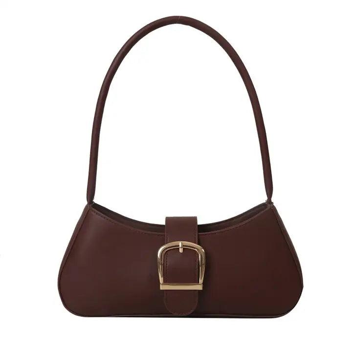 Brown Faux Leather Purse