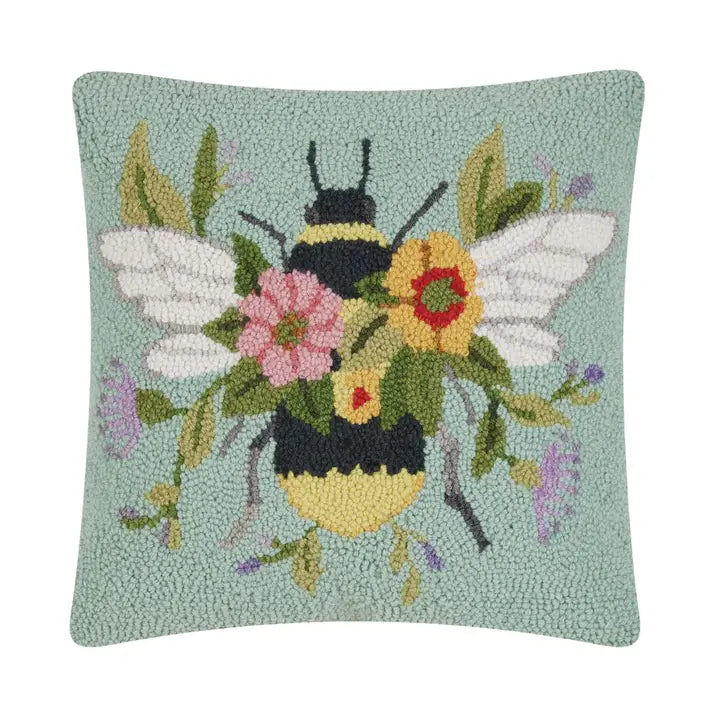 Floral Bee Hook Pillow