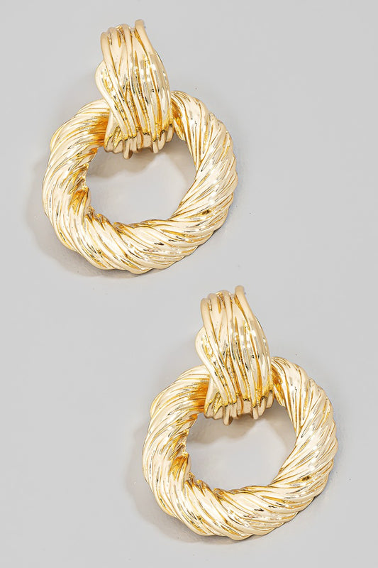 Gold Circle Earring