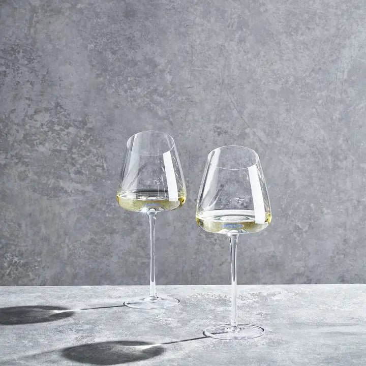 Slanted Wine Glass Set