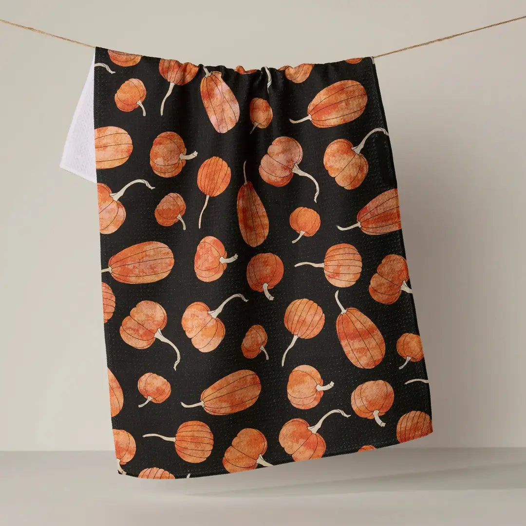 Pumpkin Hollow Geometry Tea Towel