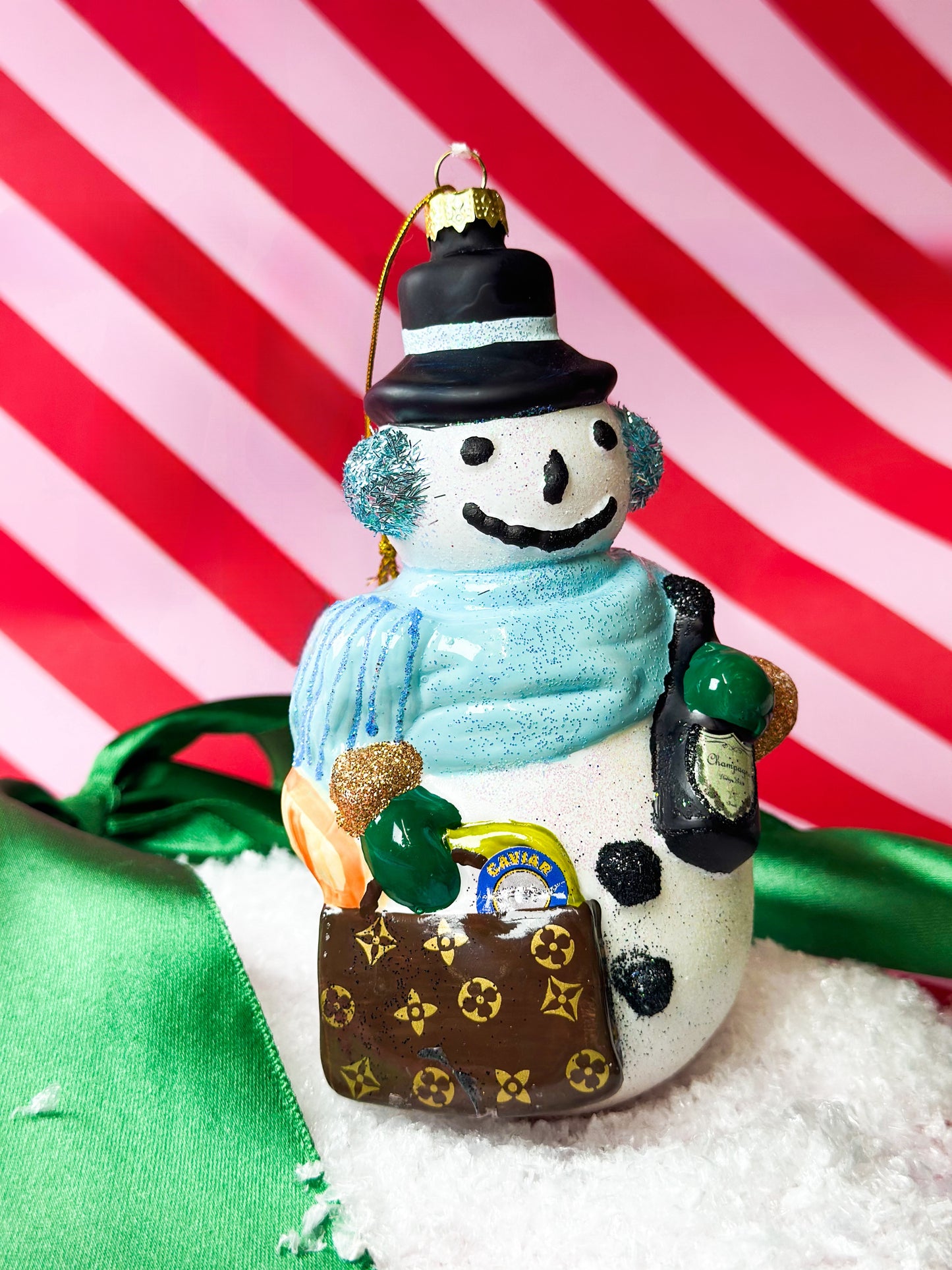 Chic Snowman Ornament