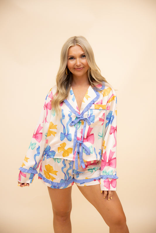 Multi Color Bow Pajamas