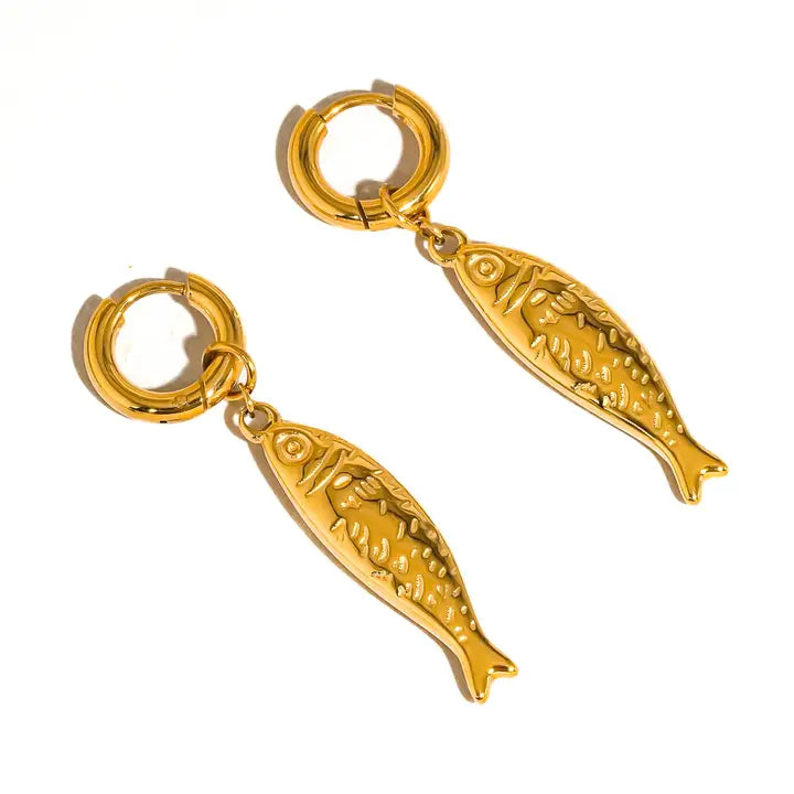 Nibe Fish Hoop Earring