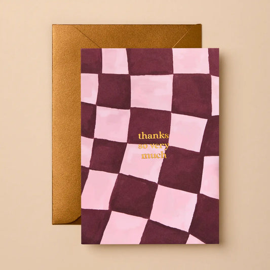 Thanks So Much Checker Card