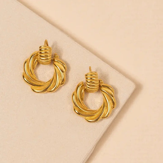 Double Circle Post Earring