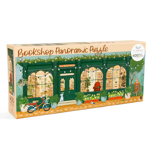 Bookworm Bookshop 400 Piece Panoramic Jigsaw Puzzle
