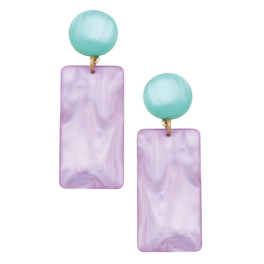 Sophie Marbled Geo Earrings