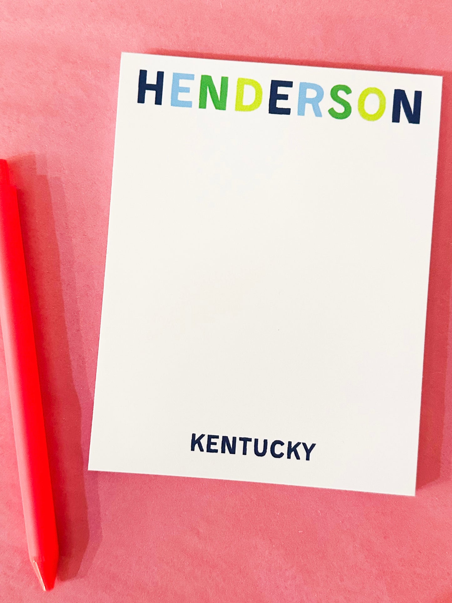 Henderson Mini Notepad