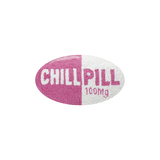 Pink Chill Pill Hook Pillow