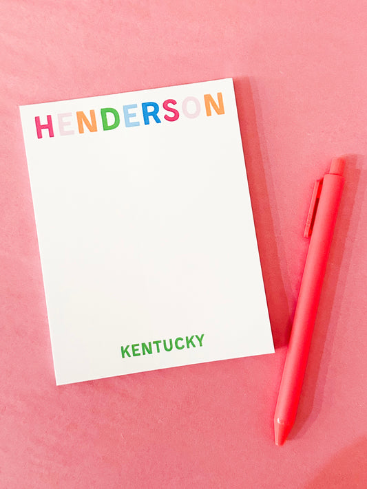 Henderson Mini Notepad