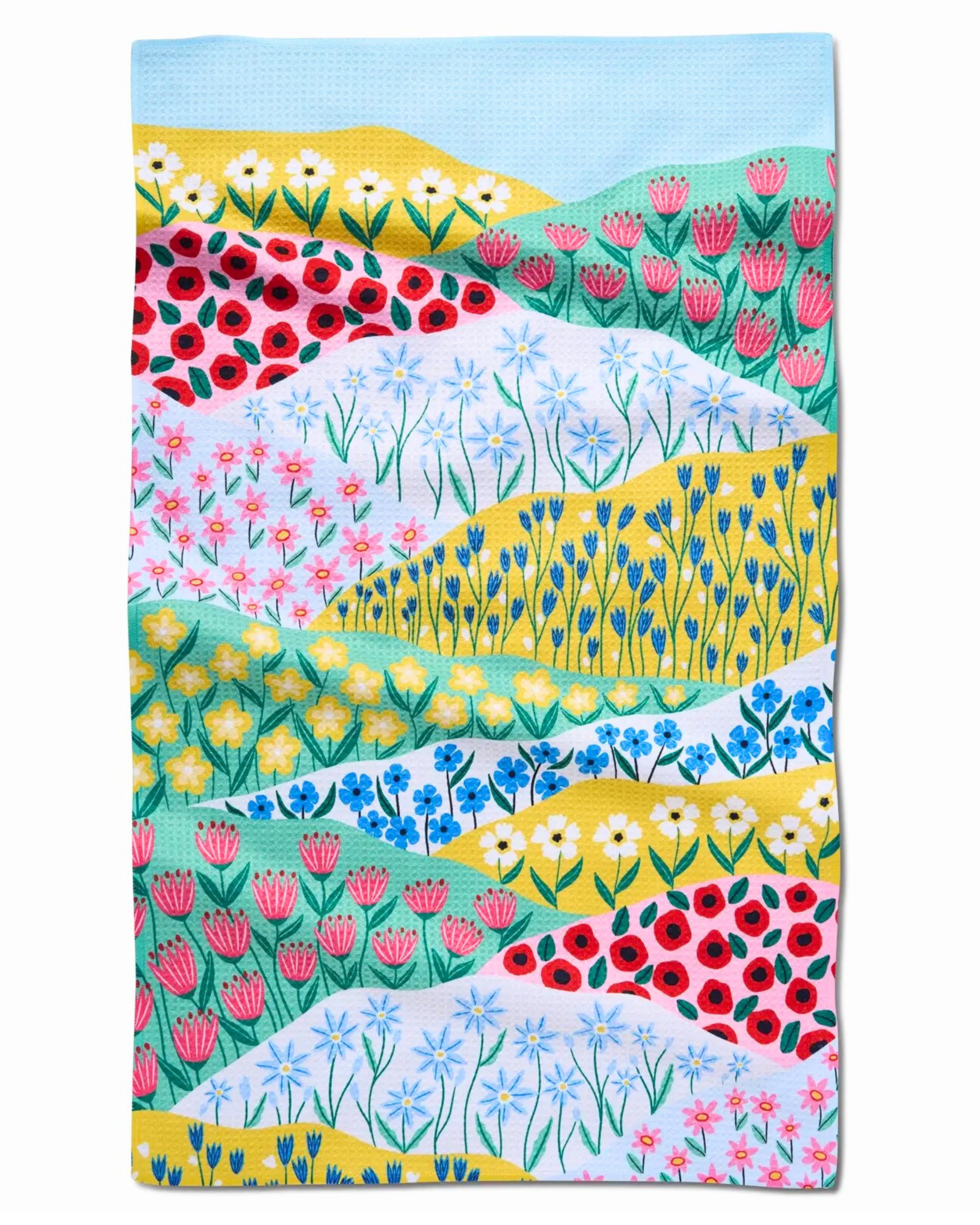 Spring Fields Tea Towel