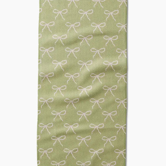 Lattice Bows Bar Towel