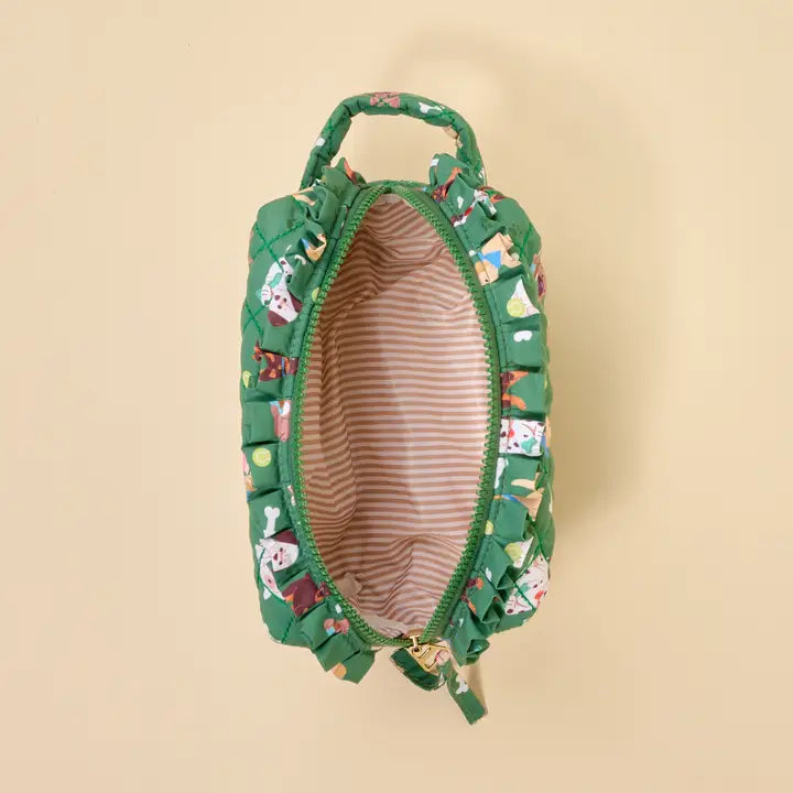 Dog Days Quilted Cosmetic Pouch