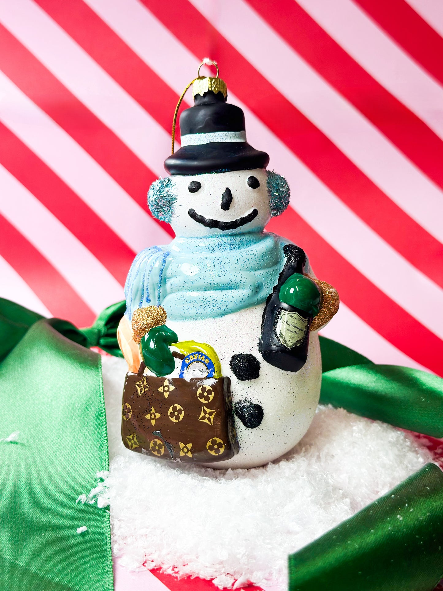 Chic Snowman Ornament