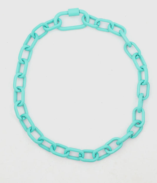 Luxe Link Enamel Chain Necklace