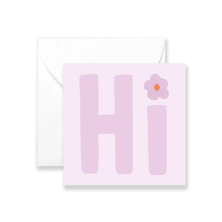 Hi Mini Greeting Card