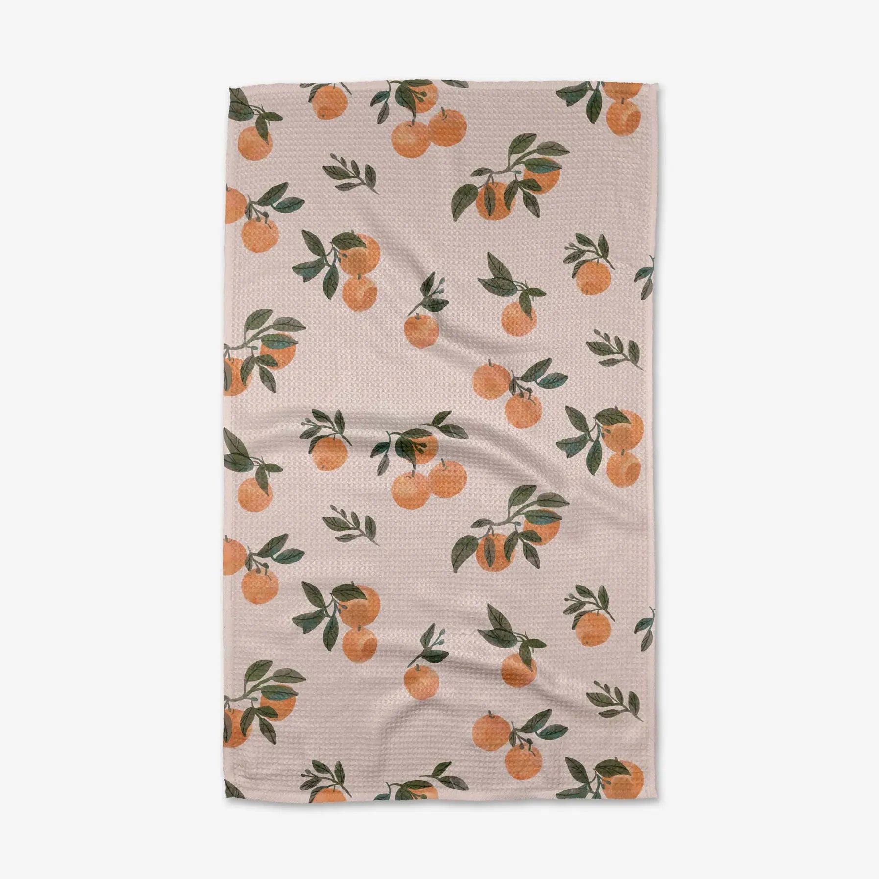 Pretty in Peach Geometry Tea Towel