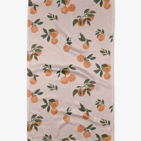 Pretty in Peach Tea Towel