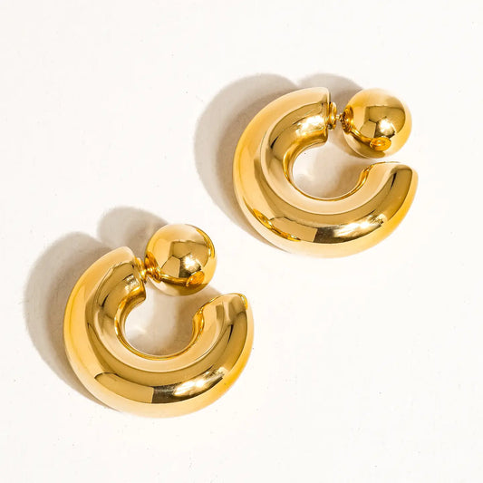 Fernanda 16K Hoop Earring