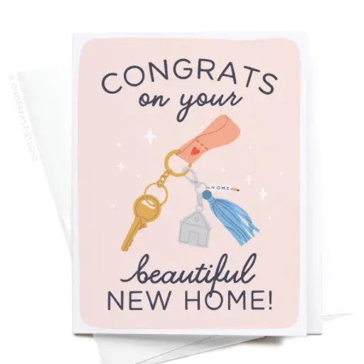 Congrats on Your Beautiful New Home Card