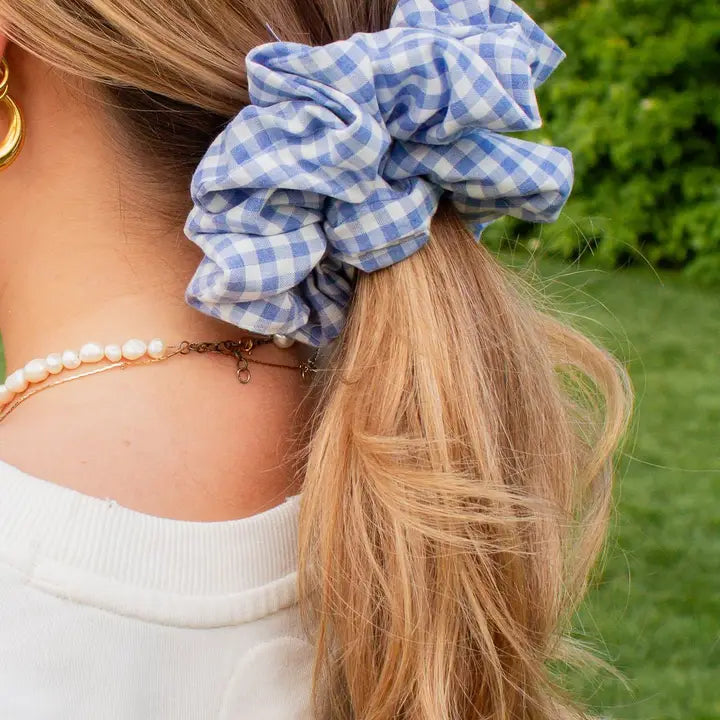 Picnic Gingham Jumbo Scrunchie