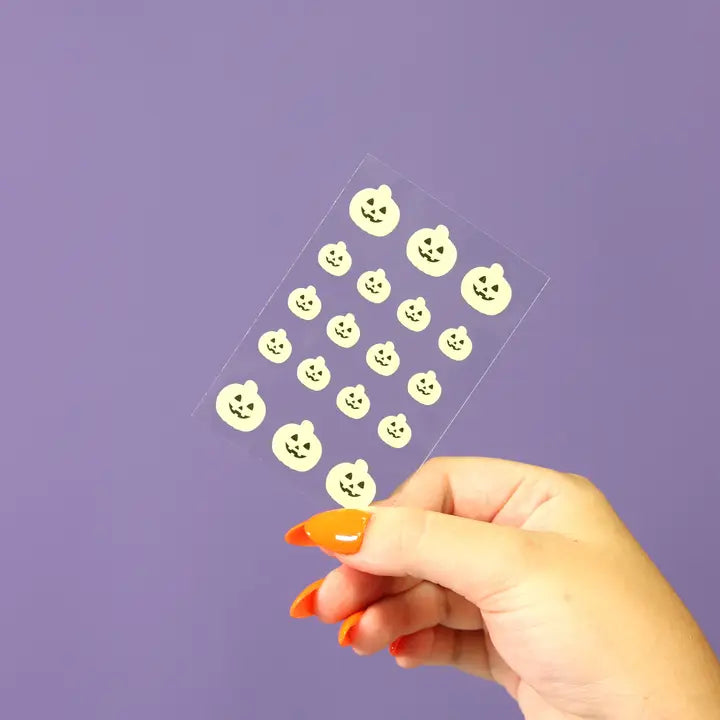 Glow in the Dark Pumpkin Halloween Pimple Patches