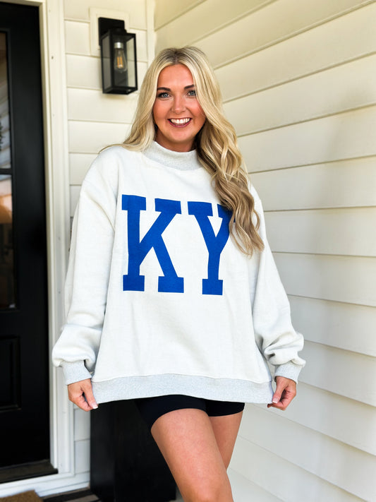 Kentucky Reversible Mock Neck Sweatshirt