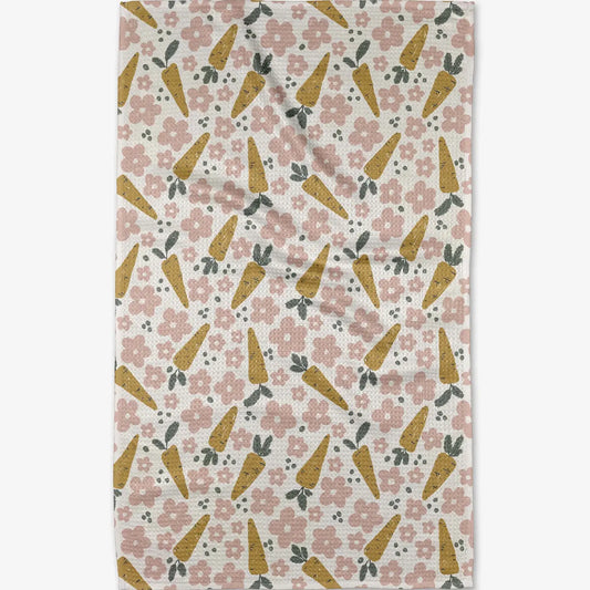 Carrot Patch Geometry Towel