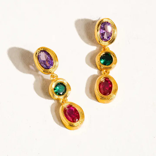 Brunwyn 18K Multi Drop Earrings