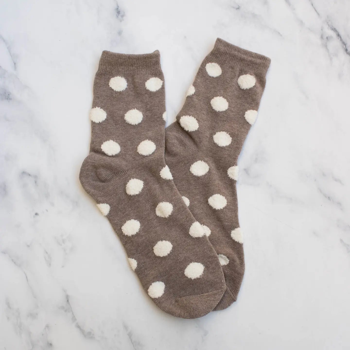 Polka Dot Puff Socks