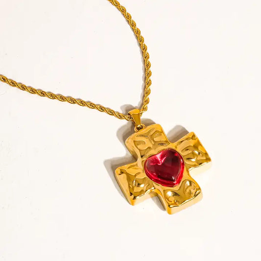 Homer Cross 18K Necklace