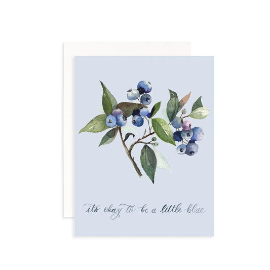 It's Okay To Be A Little Blue Card
