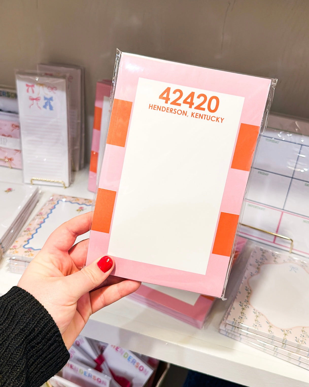 42420 Pink/Orange Notepad