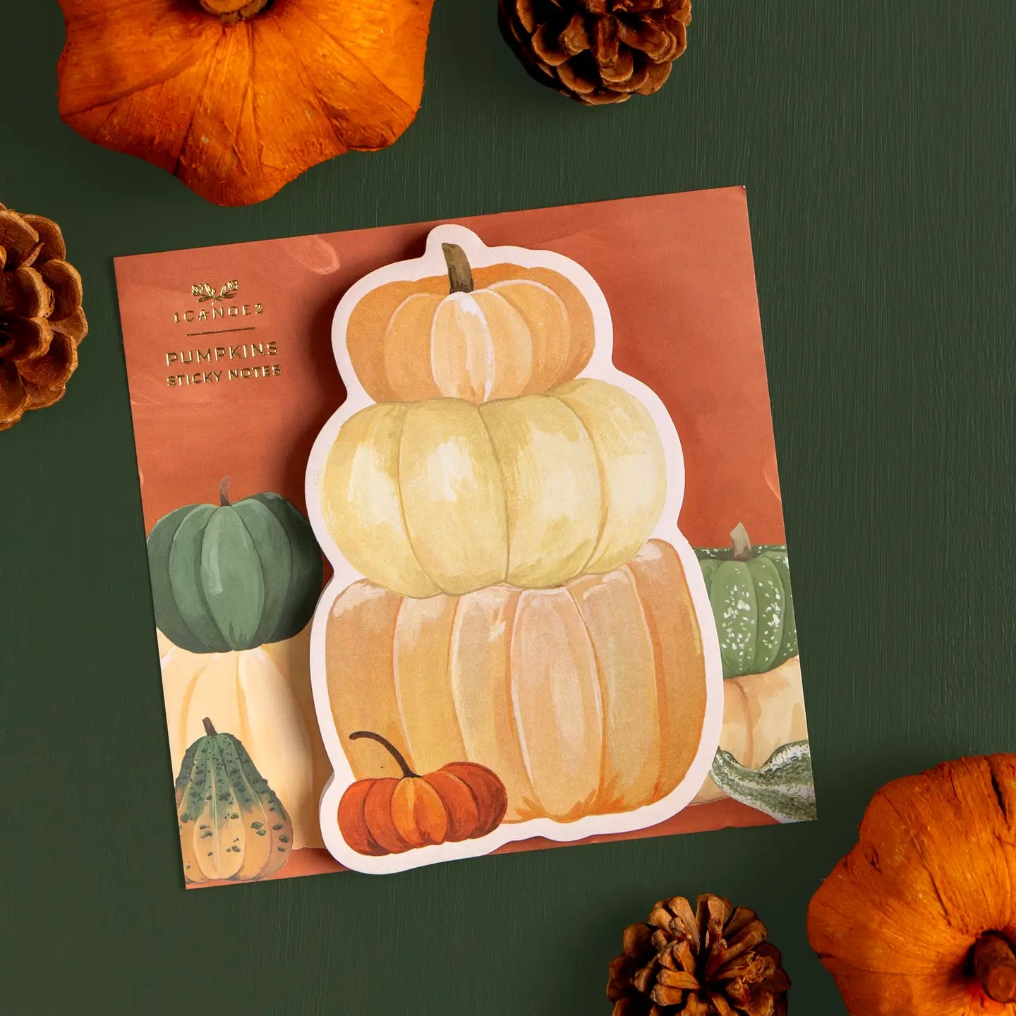 Stacked Pumpkins Sticky Notes