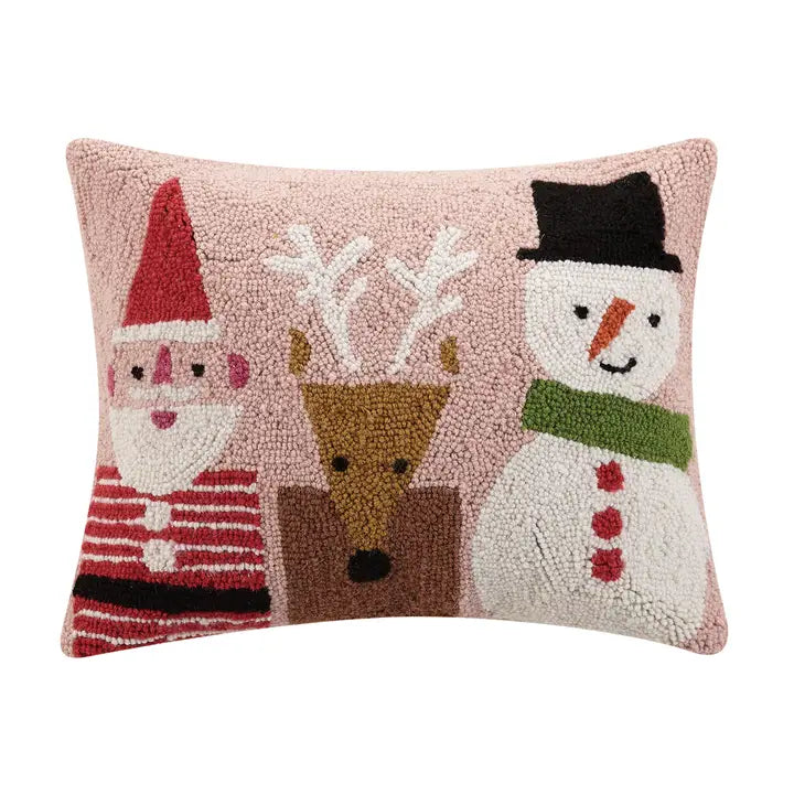 Santa With Friends Hook Pillow