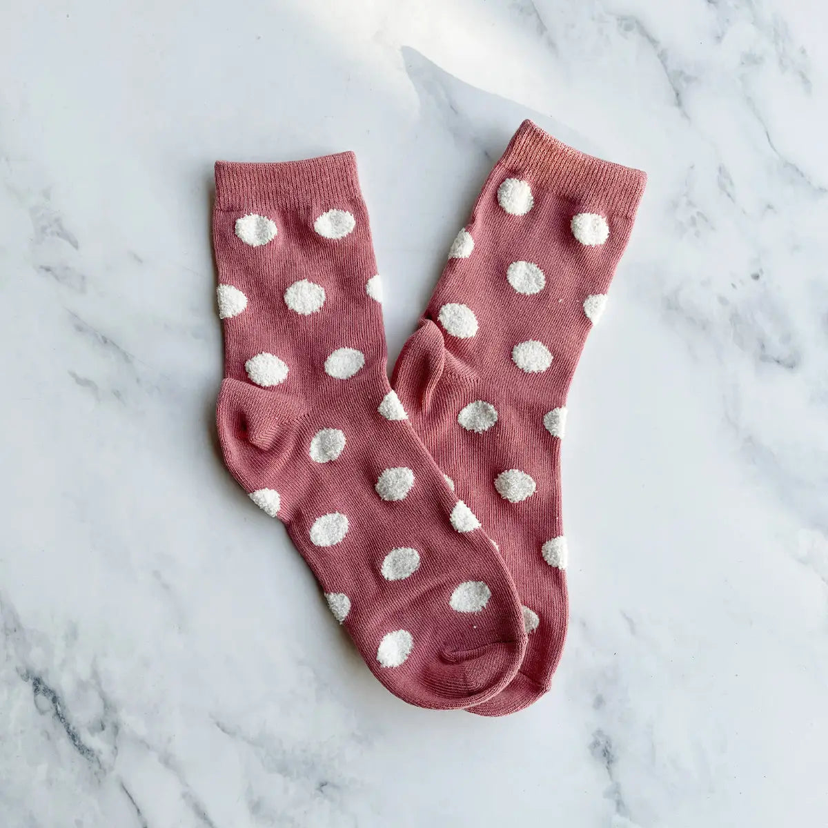 Polka Dot Puff Socks