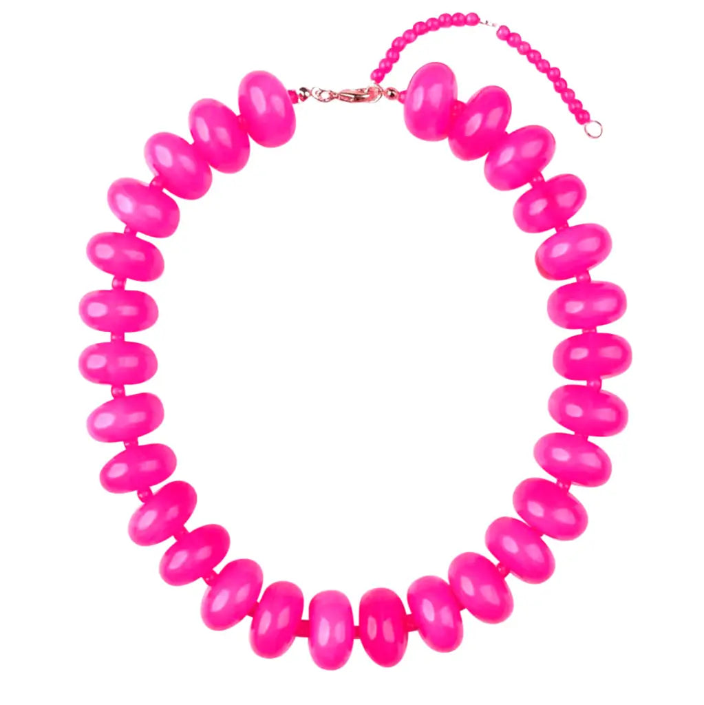 Bubblegum Beaded Necklace
