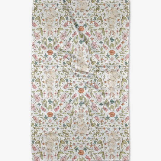 Cottontail Florals Geometry Towel