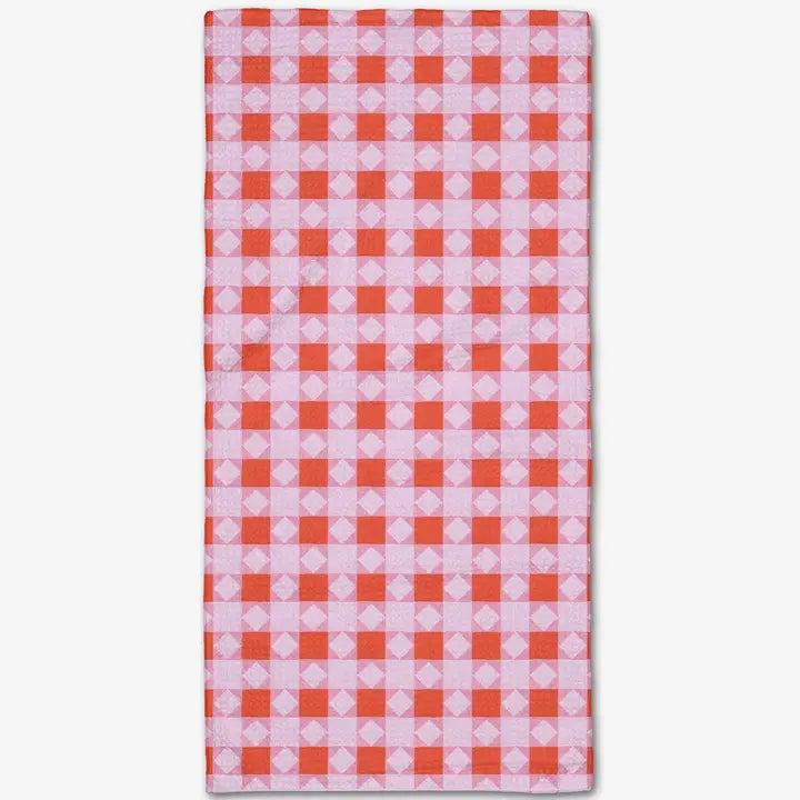 Quilt Block Geometry Bar Towel