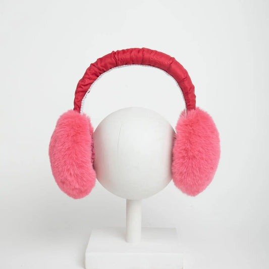 Pink + Red Earmuffs