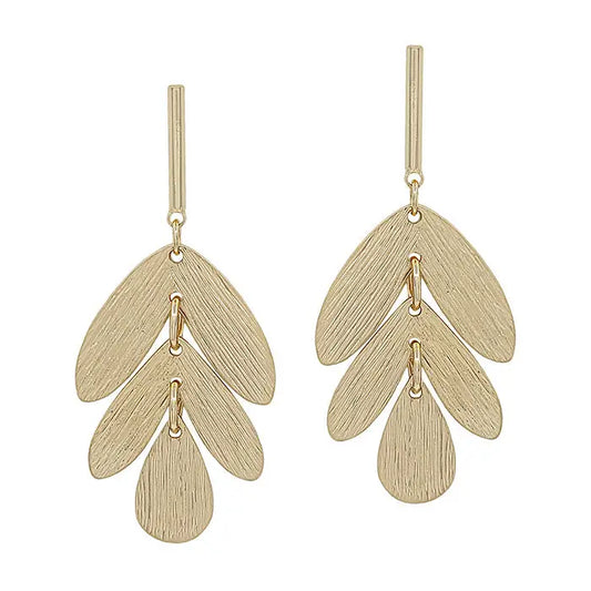 Gold Petal Earring